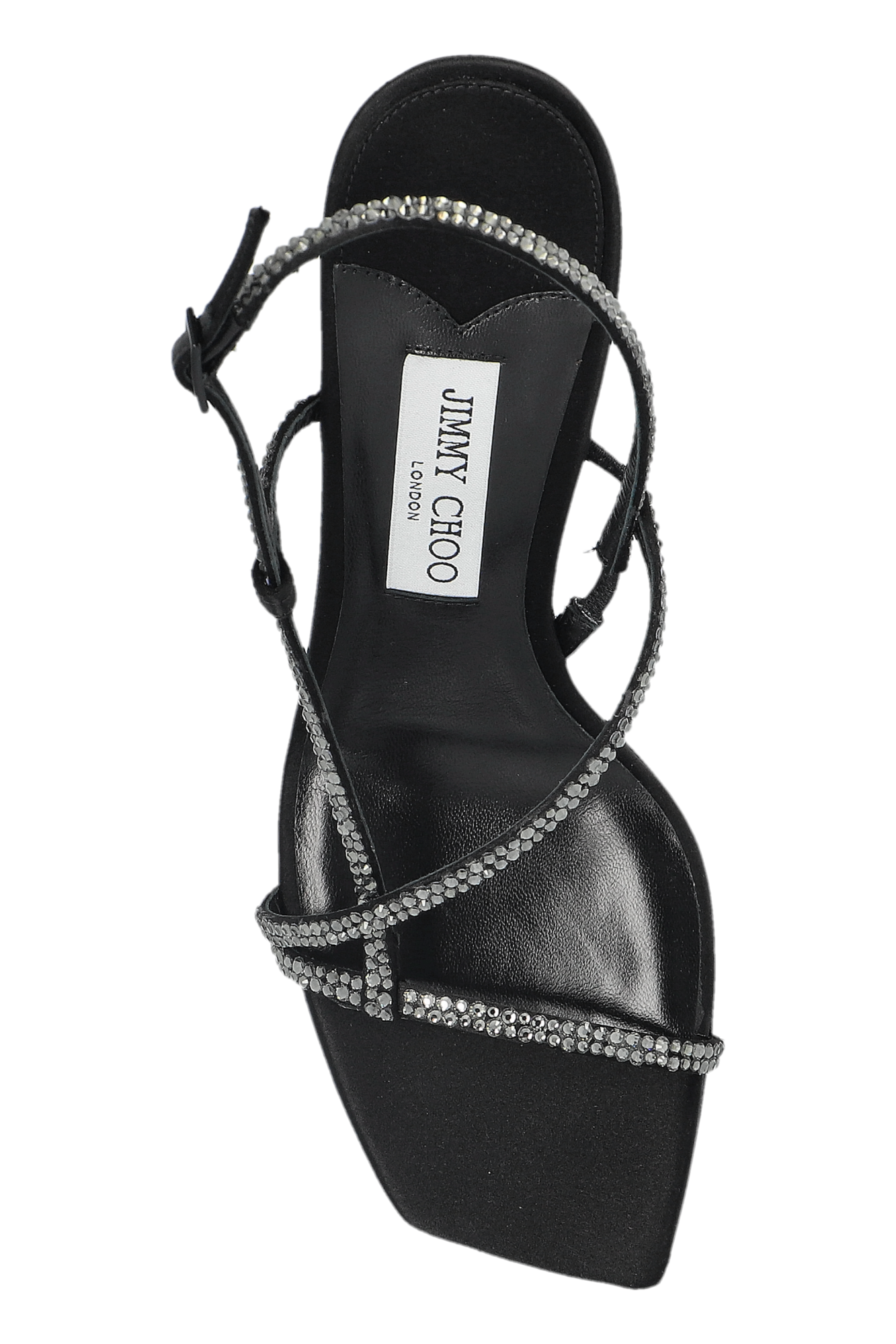 シューズ・サンダルその他 JIMMY CHOO Woman Heeled sandals Black ETANA80WCH BLACK/SMOKE Jimmy Choo Black Etana 80 Heeled Sandals - Shoes - BeyondStyle